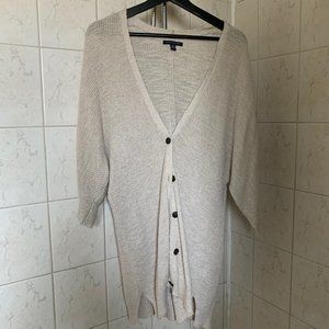 American Eagle slouchy knit cardigan, tan